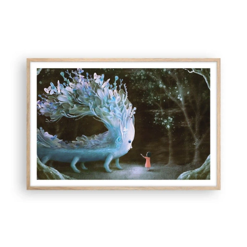 Póster en marco roble claro - Una reunión fantástica - 91x61 cm