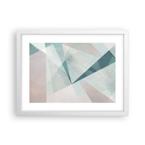 Póster en marco blanco - Tranquilo pero dinámico - 40x30 cm