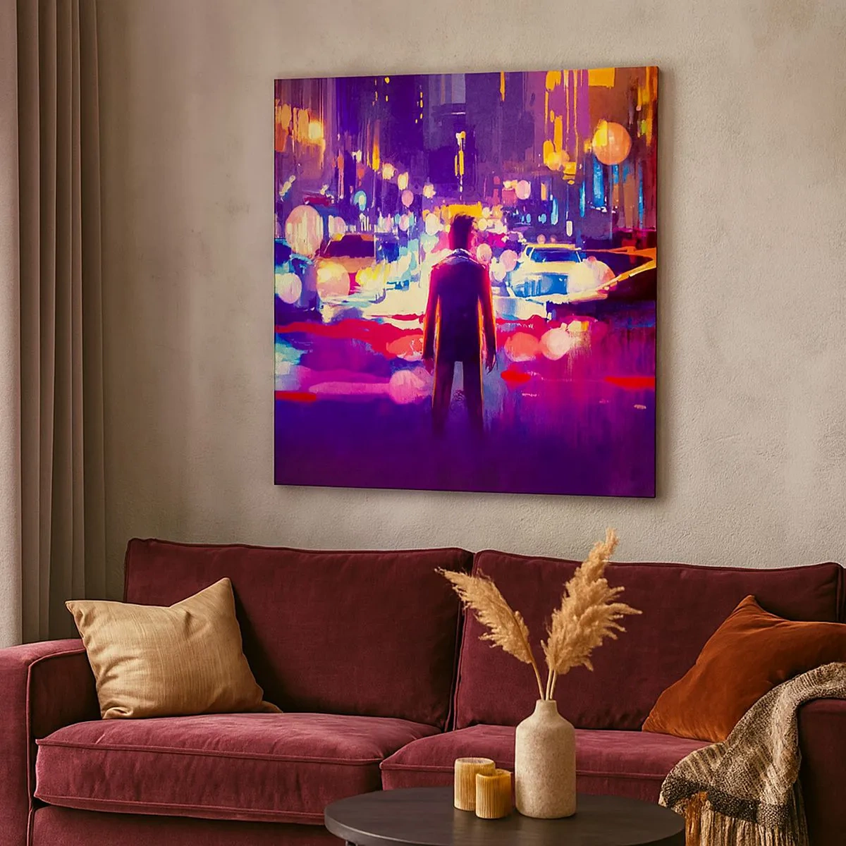 Cuadro sobre lienzo - Impresión de Imagen - Inmerso en la luz - 30x30 cm