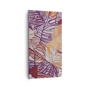 Cuadro sobre lienzo - Impresión de Imagen - La unión imposible de la geometría y la naturaleza - 65x120 cm