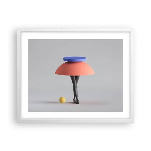 Póster en marco blanco - Composición surrealista - 50x40 cm