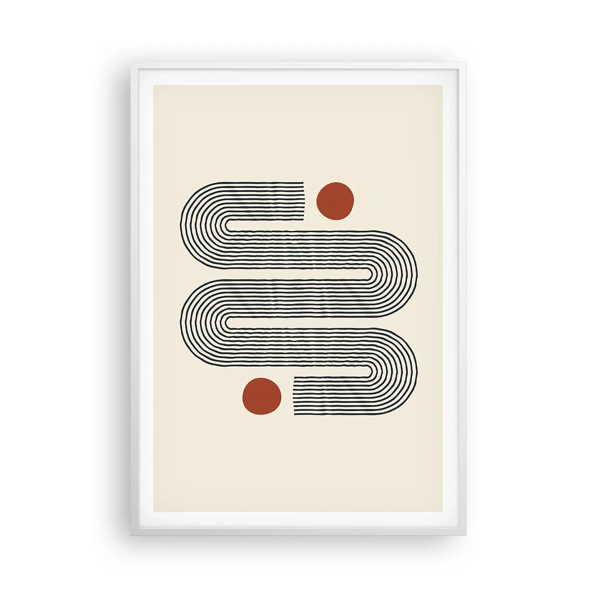 Póster en marco blanco - De principio a fin - 70x100 cm