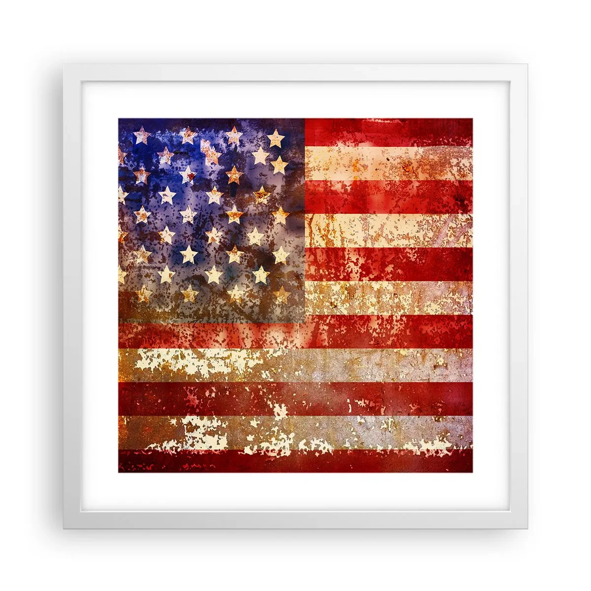 Póster en marco blanco - La gloria no pasa - 40x40 cm