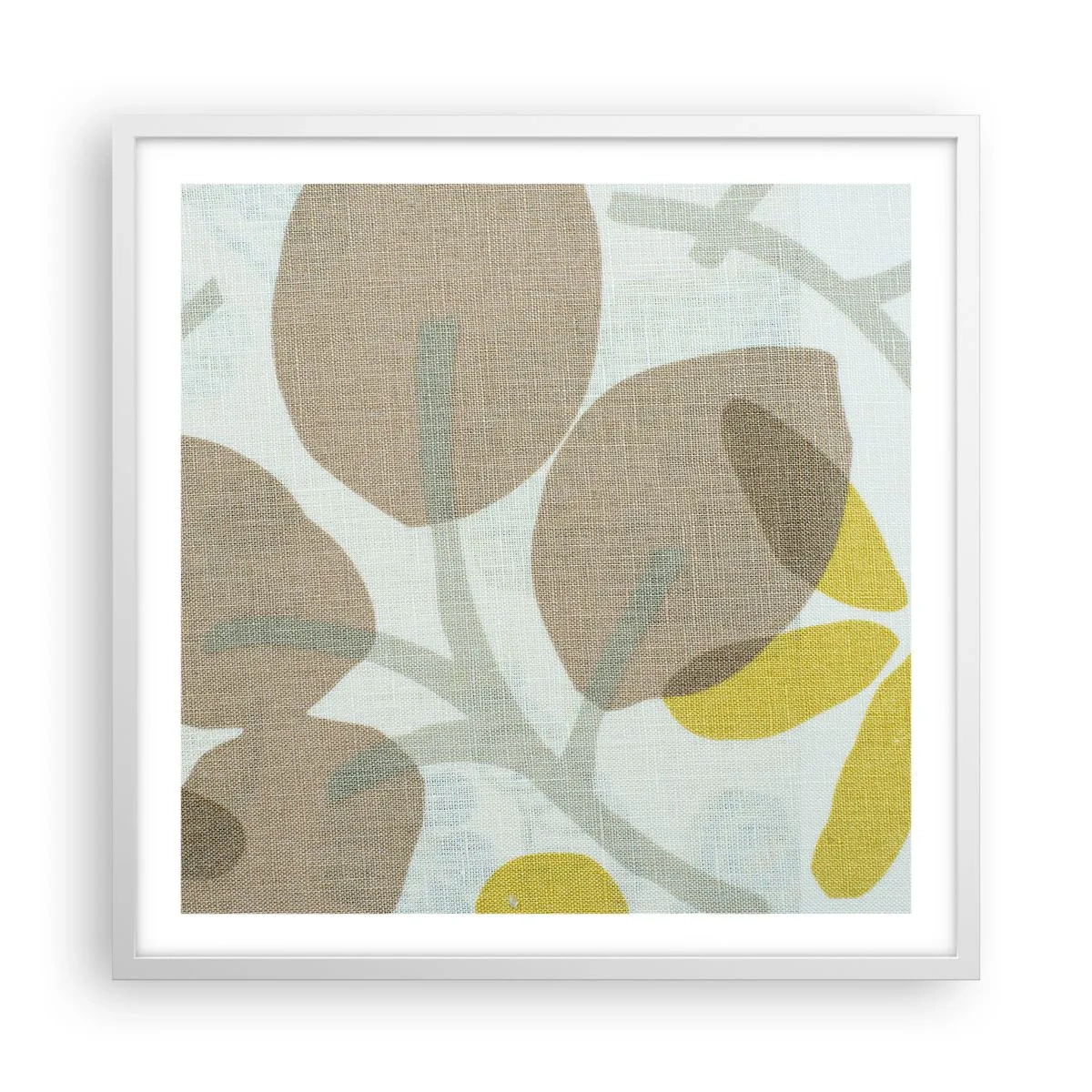 Póster en marco blanco - Composición a pleno sol - 60x60 cm