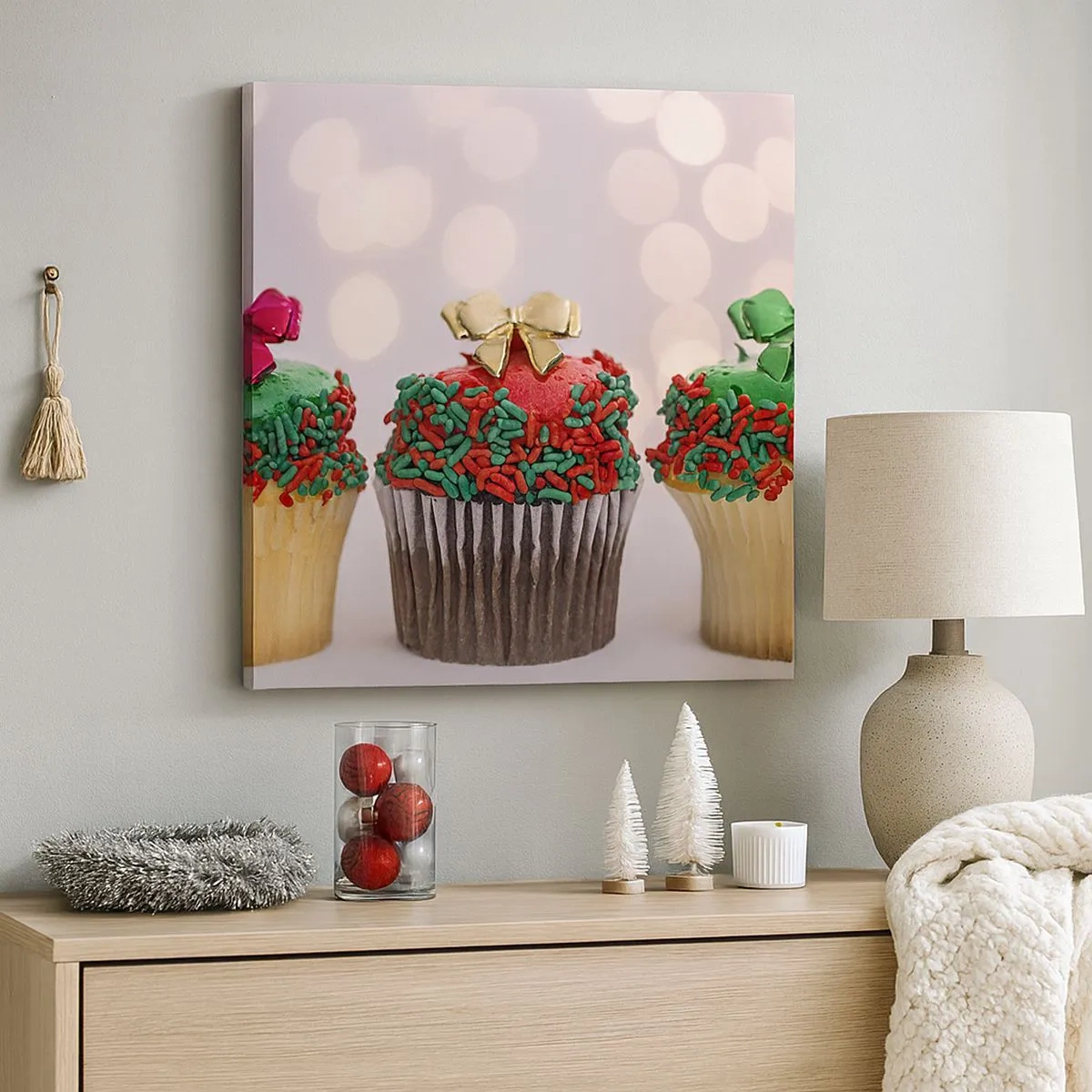 Cuadro sobre lienzo - Impresión de Imagen - Dulzura hasta el lazo - 30x30 cm