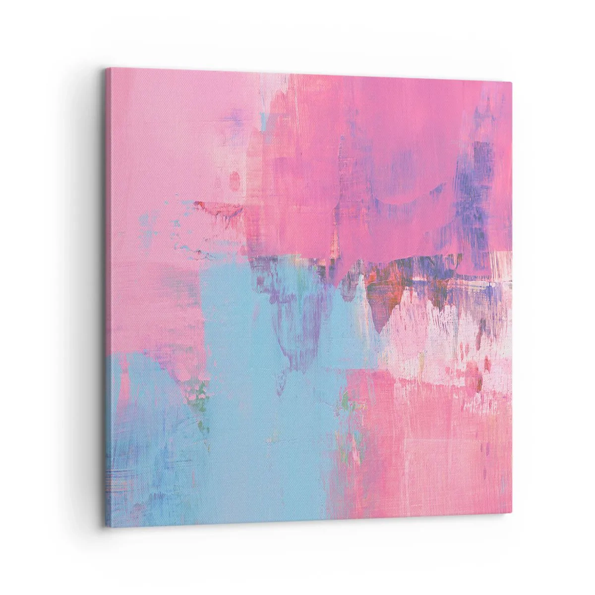 Cuadro sobre lienzo - Impresión de Imagen - Rosa, azul y una pizca de luz - 60x60 cm