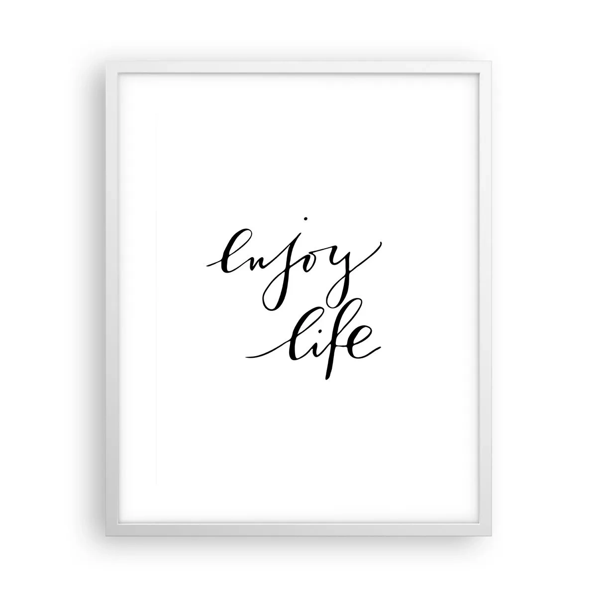 Póster en marco blanco - Nada que añadir... - 40x50 cm