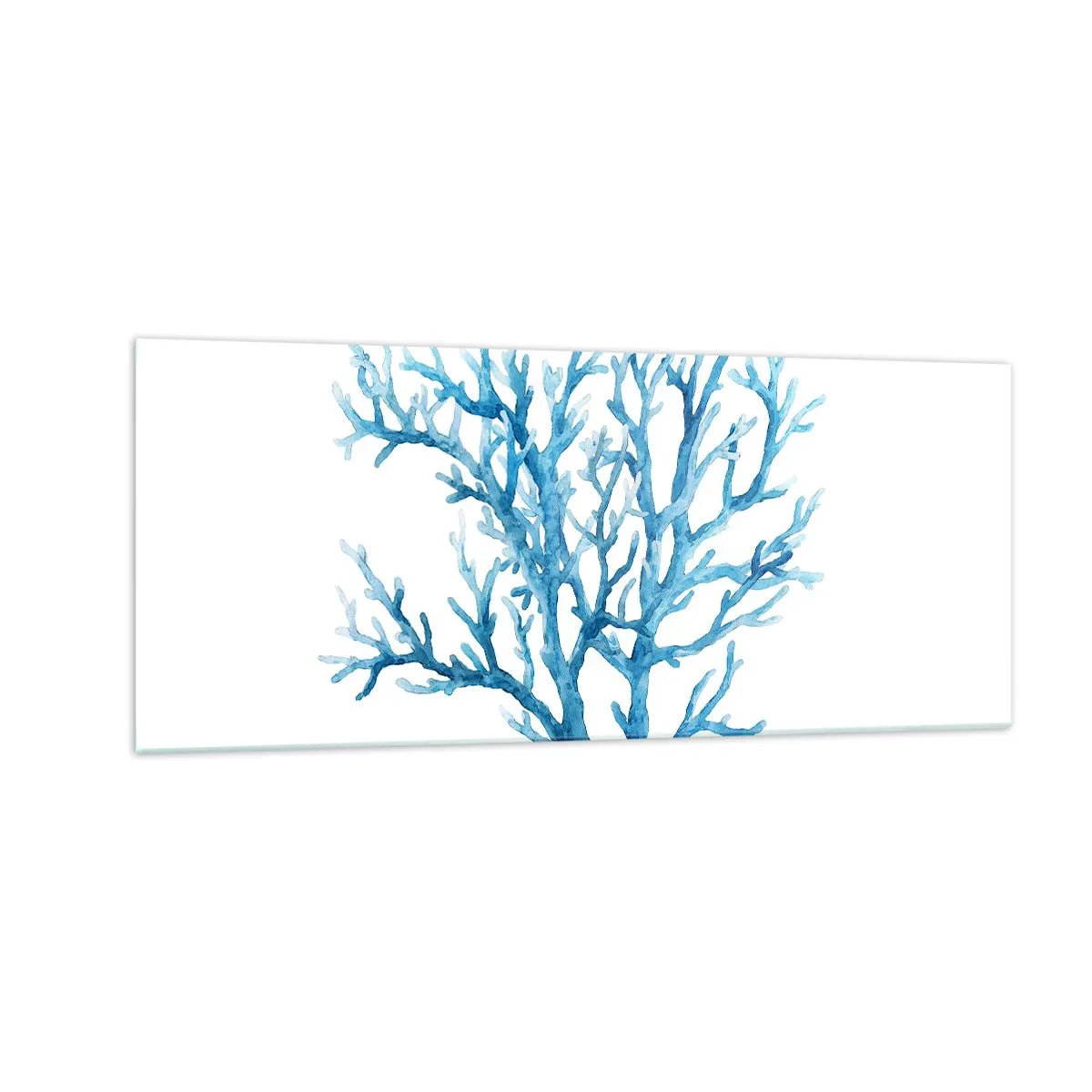 Cuadro sobre vidrio - Impresiones sobre Vidrio - Filigrana marina - 100x40 cm