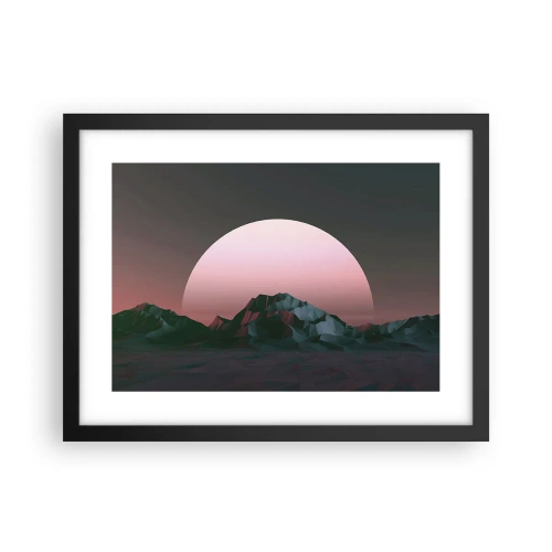 Póster en marco negro - En una galaxia muy muy lejana - 40x30 cm