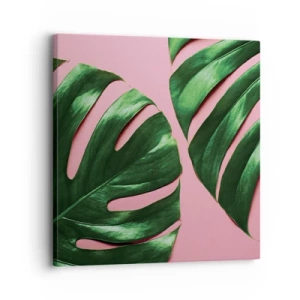 Cuadro sobre lienzo - Impresión de Imagen - Cita con el verde - 30x30 cm