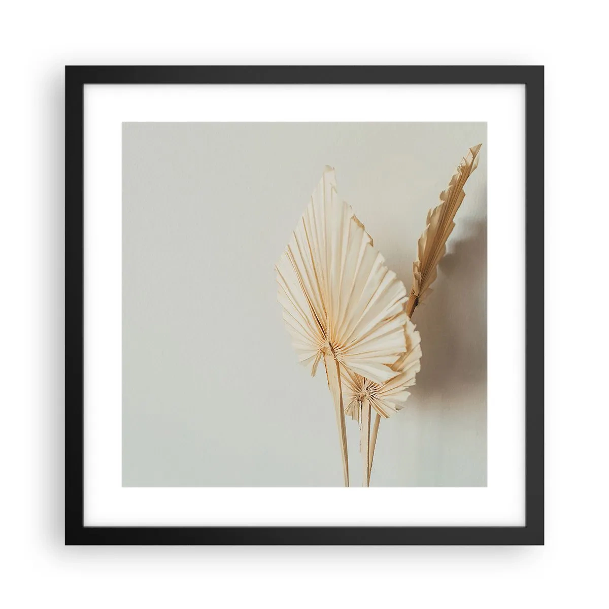 Póster en marco negro - Armonía y consuelo - 40x40 cm