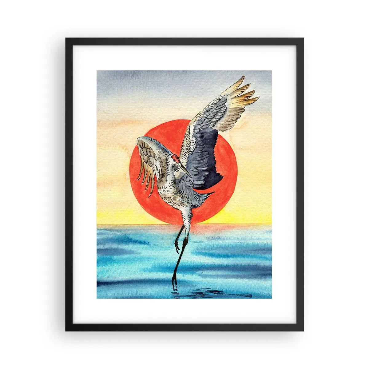 Póster en marco negro - Hora de volver - 40x50 cm