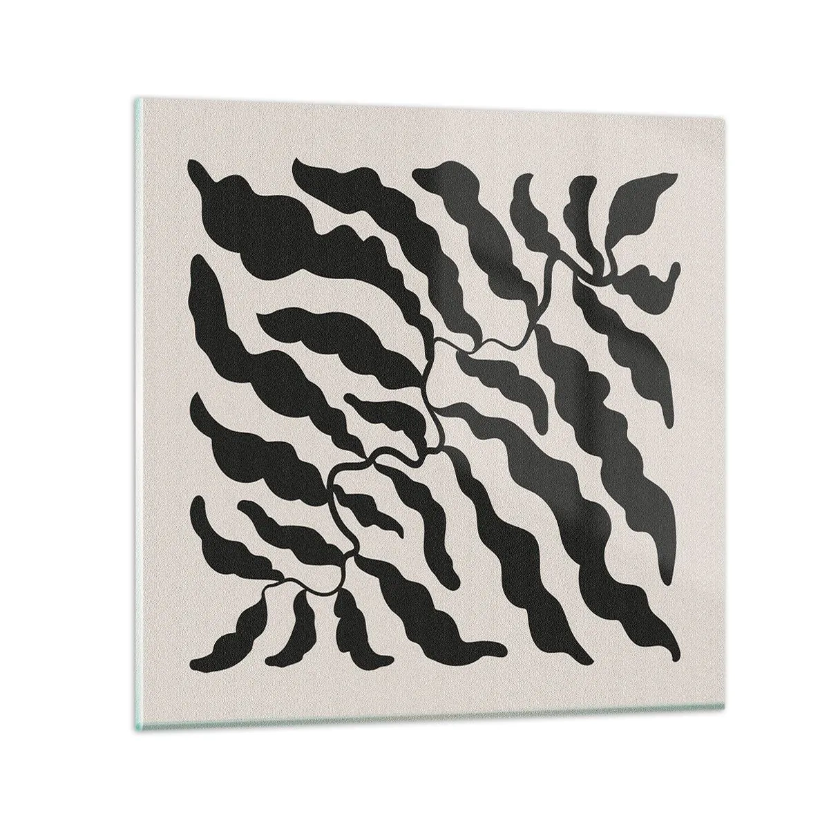 Cuadro sobre vidrio - Impresiones sobre Vidrio - La naturaleza de un cuadrado - 40x40 cm