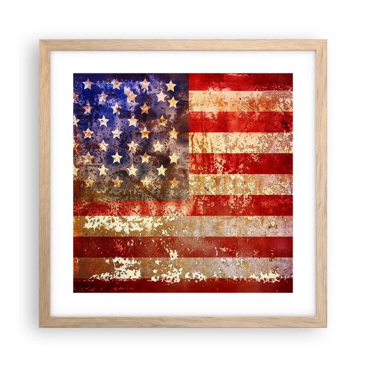 Póster en marco roble claro - La gloria no pasa - 40x40 cm