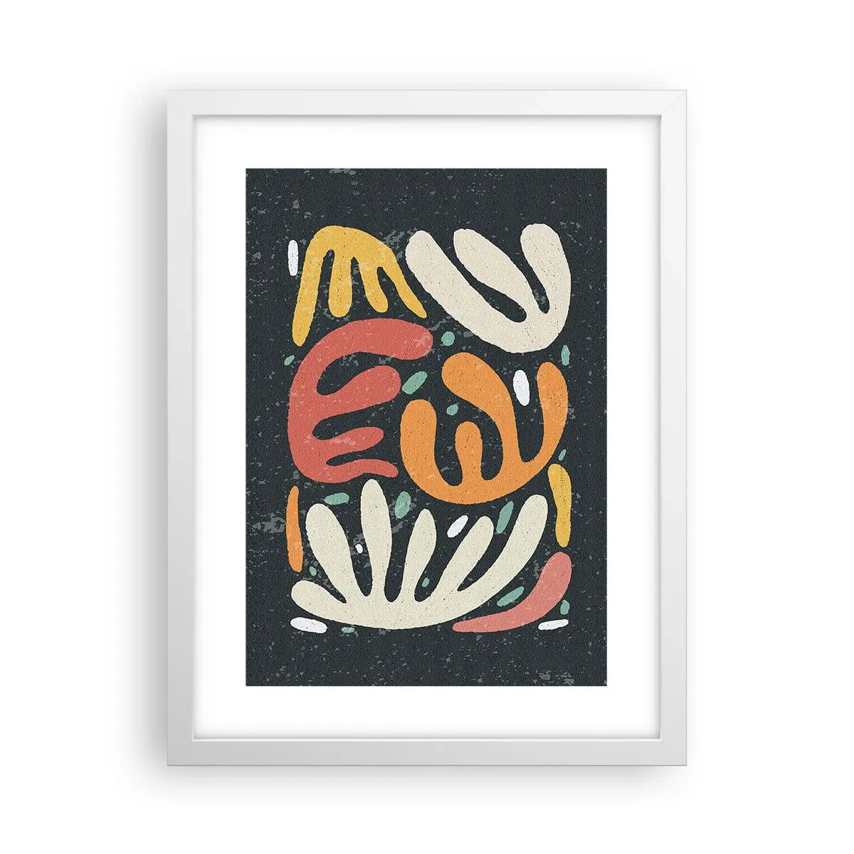 Póster en marco blanco - Composición - Estoy a punto de atraparte - 30x40 cm