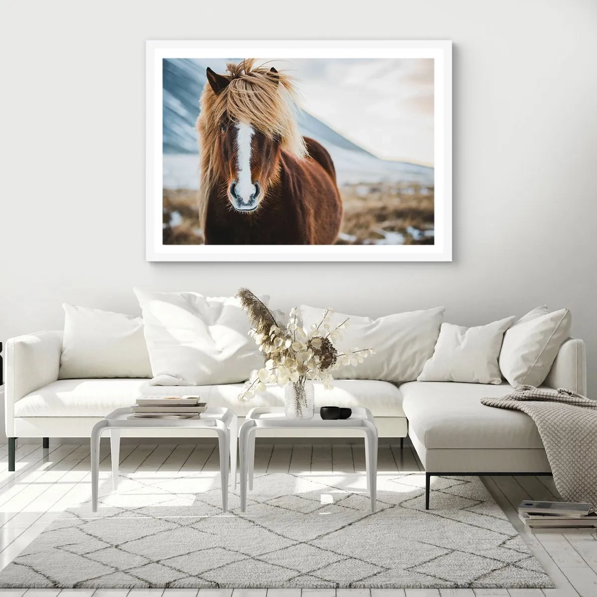 Póster en marco blanco - ¿Puedes sentir la libertad? - 70x50 cm