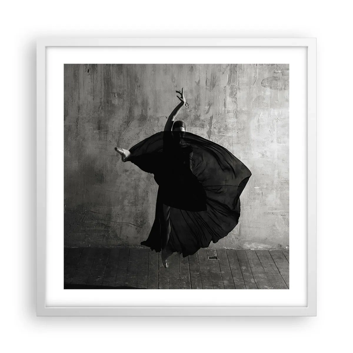 Póster en marco blanco - Cargada de pasión - 50x50 cm