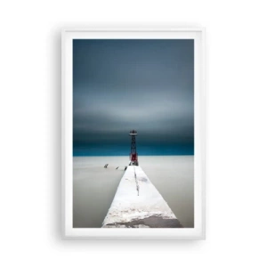 Póster en marco blanco - Encuentro con la inmensidad - 61x91 cm
