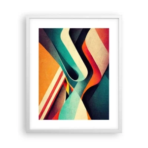 Póster en marco blanco - Composición intensa - 40x50 cm