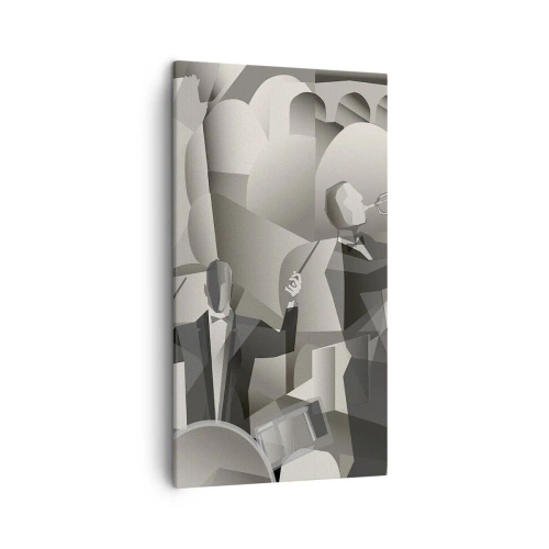 Cuadro sobre lienzo - Impresión de Imagen - En el espacio de los sonidos - 45x80 cm