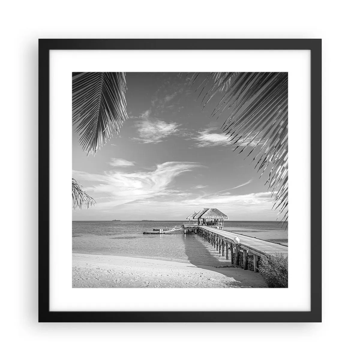 Póster en marco negro - ¿Un recuerdo o un sueño? - 40x40 cm