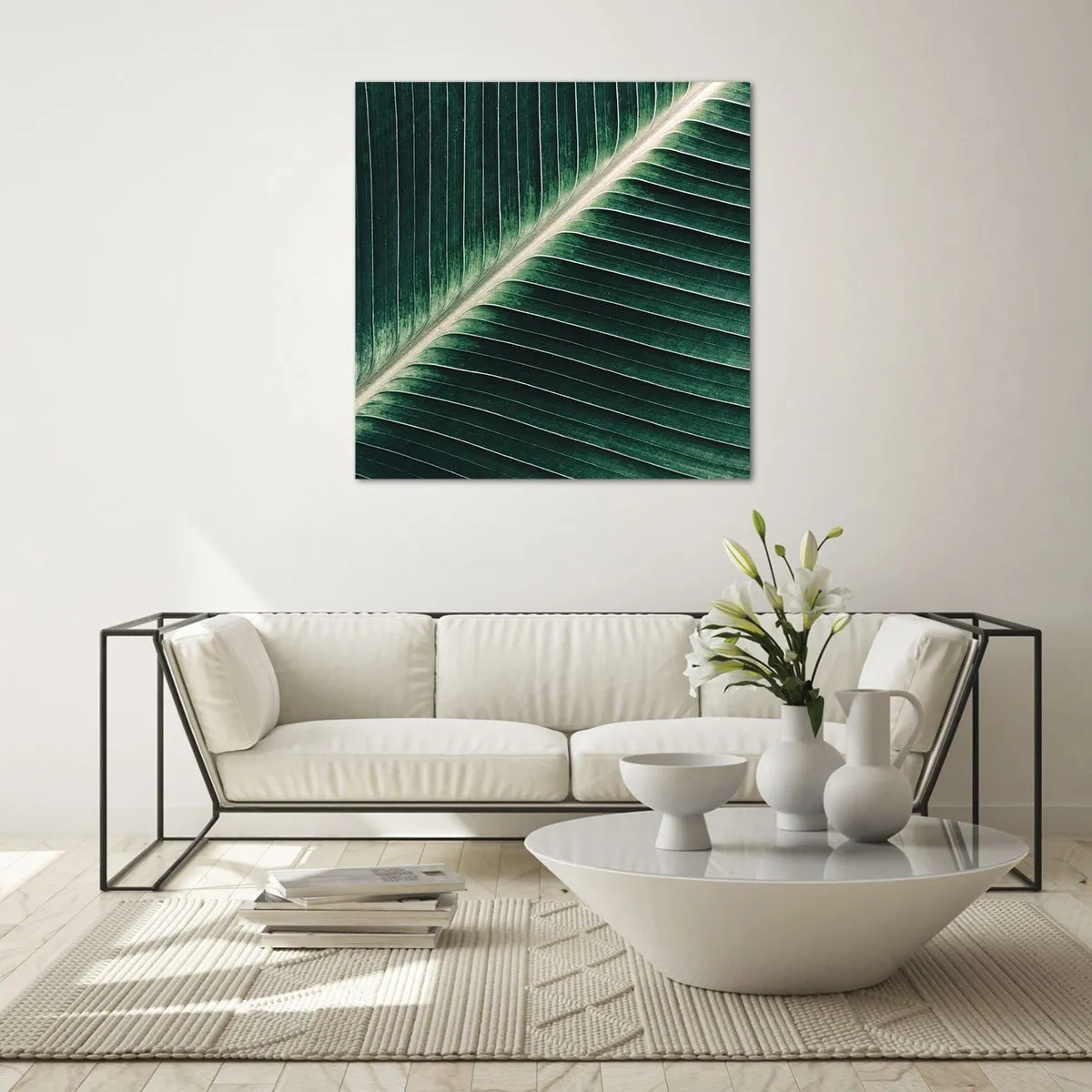 Cuadro sobre vidrio - Impresiones sobre Vidrio - El ritmo de la naturaleza - 50x50 cm