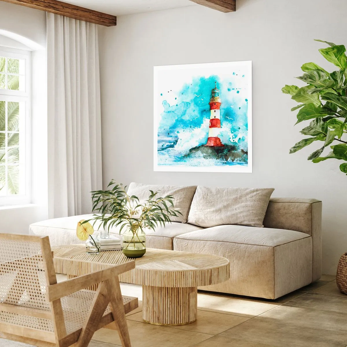 Póster - La unidad de los elementos - 60x60 cm