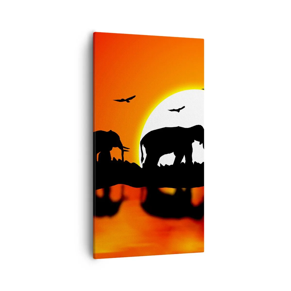 Cuadro sobre lienzo - Impresión de Imagen - La noche es para tomar una copita - 55x100 cm