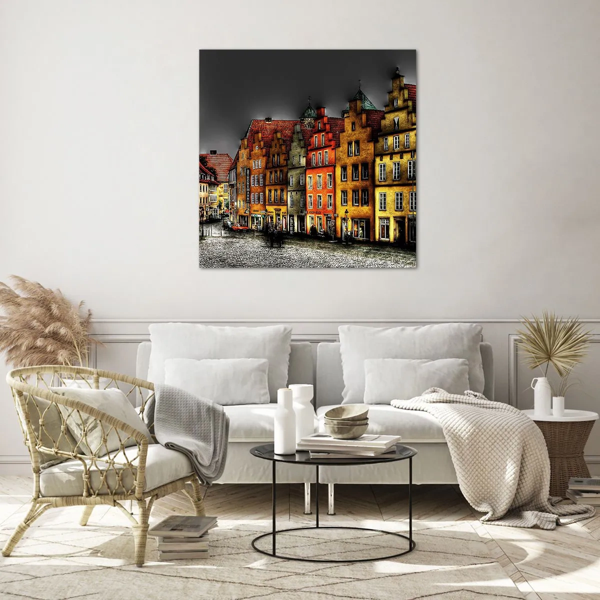 Cuadro sobre vidrio - Impresiones sobre Vidrio - Solo falta un carruaje encantado - 60x60 cm