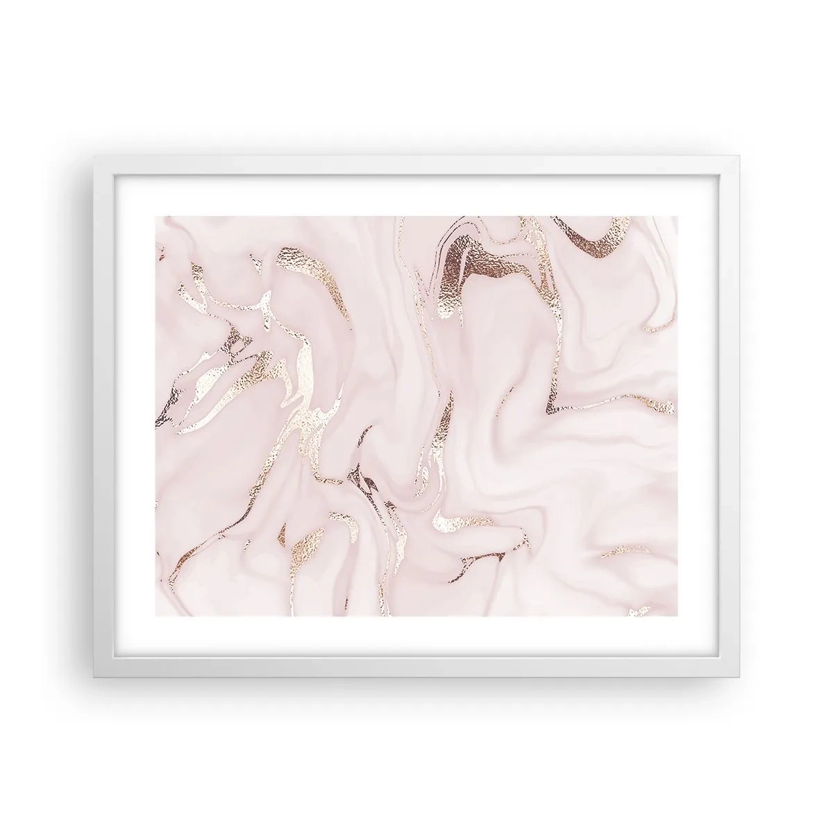 Póster en marco blanco - En rosa - 50x40 cm