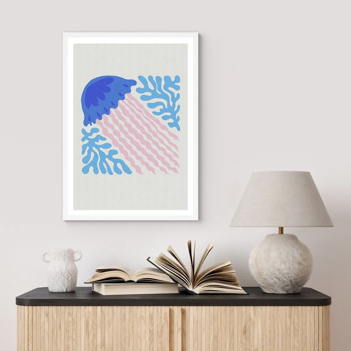 Póster en marco blanco - Como de otro mundo - 30x40 cm