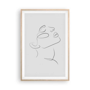 Póster en marco roble claro - Meandros de un sueño - 61x91 cm