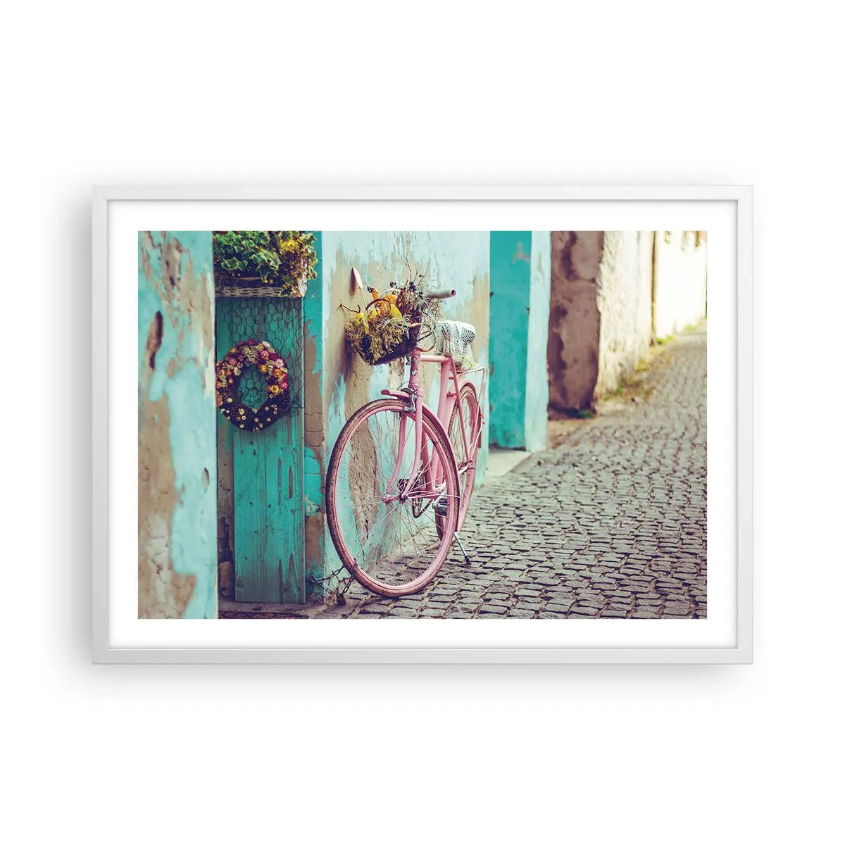 Póster en marco blanco - Ahora mismo vuelvo - 70x50 cm