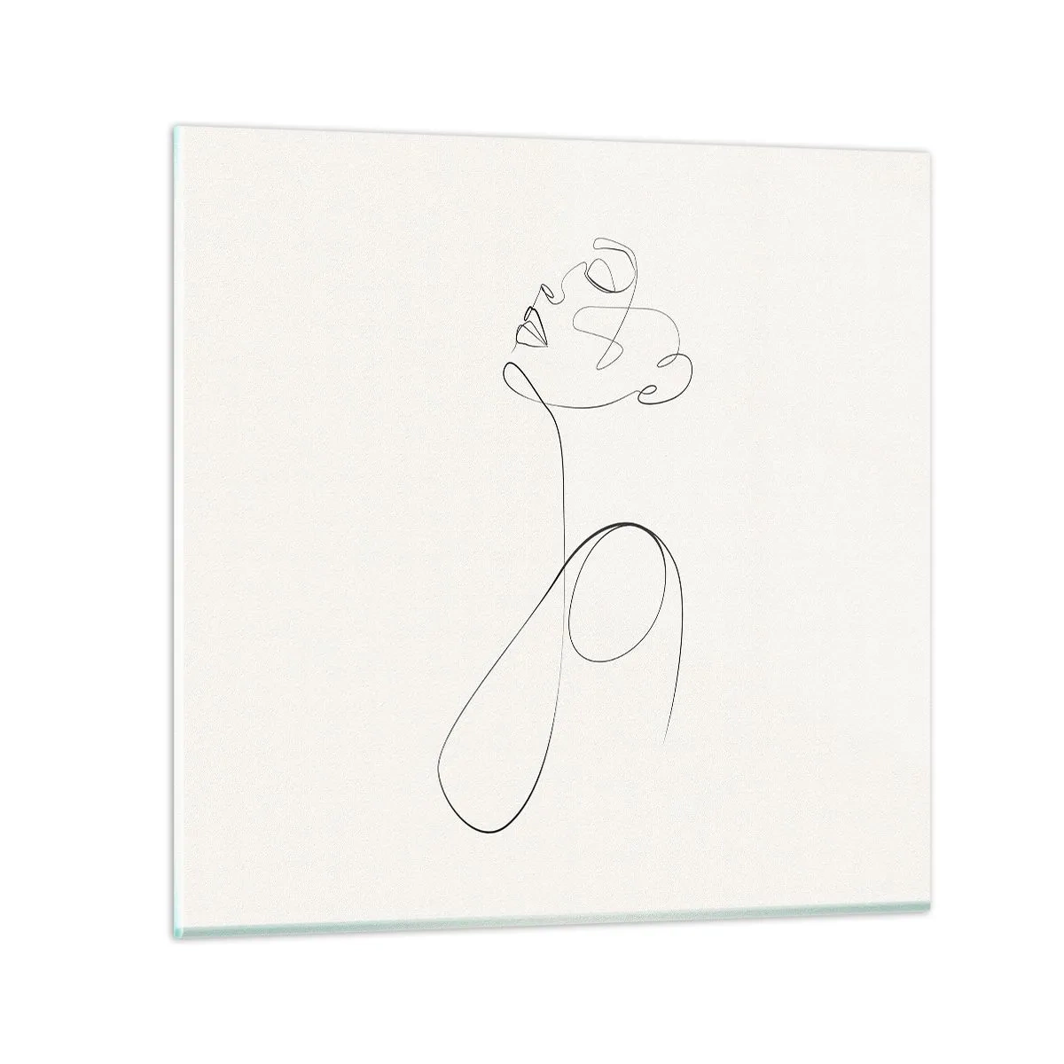 Cuadro sobre vidrio - Impresiones sobre Vidrio - En el bucle de los sueños - 30x30 cm