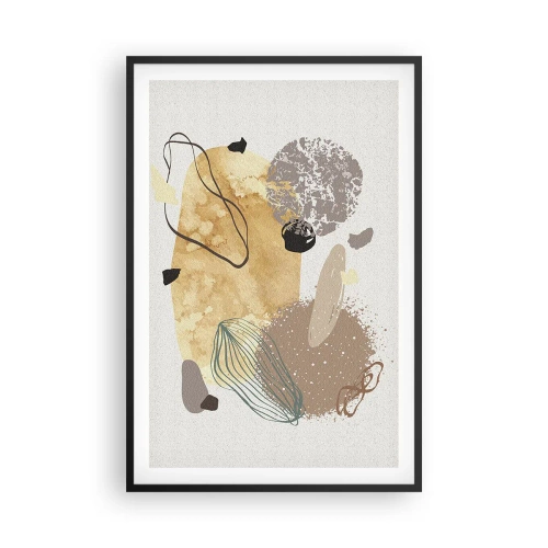 Póster en marco negro - Plumología aplicada - 61x91 cm