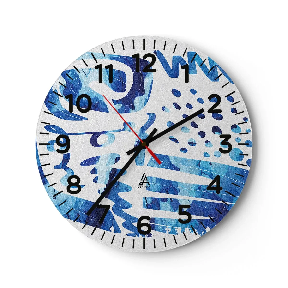 Reloj de pared - Reloj de vidrio - Vuelta a las raíces - 40x40 cm