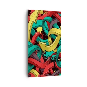 Cuadro sobre lienzo - Impresión de Imagen - ¿Qué camino tomar? - 55x100 cm