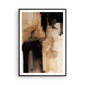 Póster en marco negro - Una abstracción intrigante - 70x100 cm