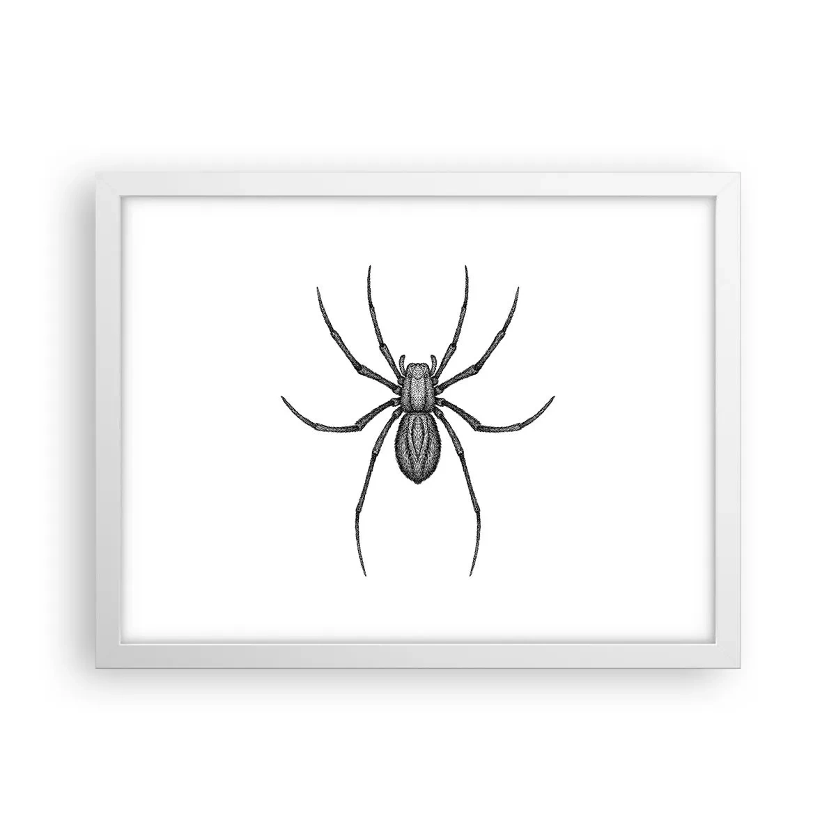 Póster en marco blanco - Precisión inquietante - 40x30 cm