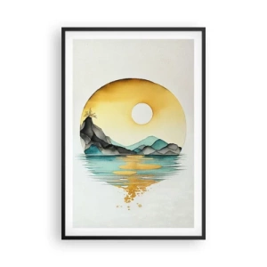 Póster en marco negro - En un círculo de belleza - 61x91 cm