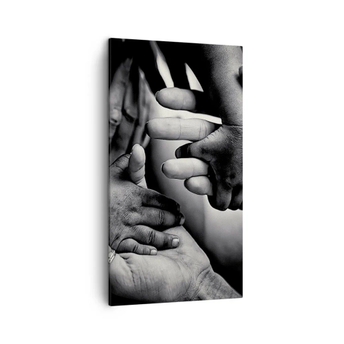 Cuadro sobre lienzo - Impresión de Imagen - Ser humano - 45x80 cm