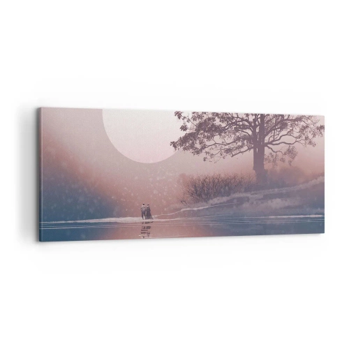 Cuadro sobre lienzo - Impresión de Imagen - Rarezas nocturnas - 100x40 cm