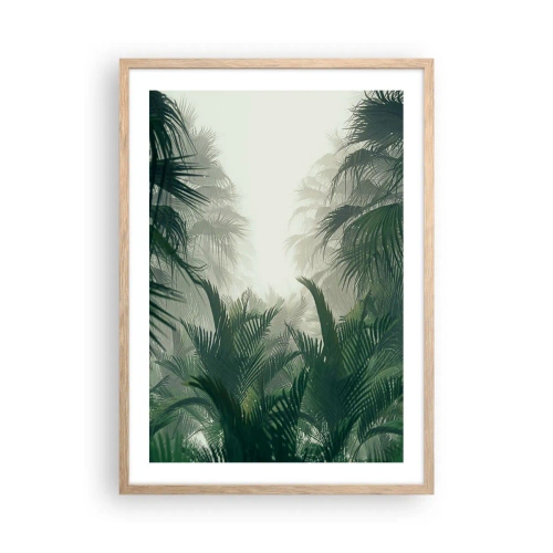 Póster en marco roble claro - Misterio tropical - 50x70 cm