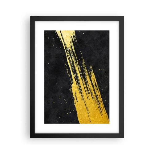 Póster en marco negro - Saltar al hiperespacio - 30x40 cm