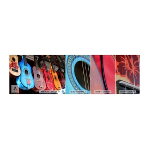 Muestra de fotomural Premium Sand - Estilo latino - Música, Guitarra, Un instrumento musical - 100x30 cm