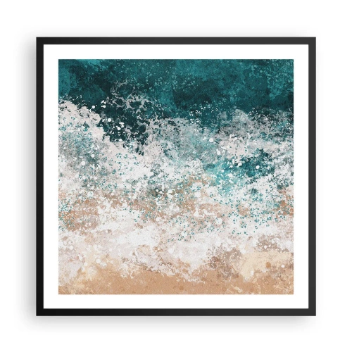 Póster en marco negro - Historias del mar - 60x60 cm