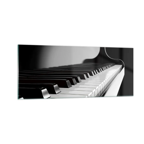 Cuadro sobre vidrio - Impresiones sobre Vidrio - Armonía musical - 100x40 cm