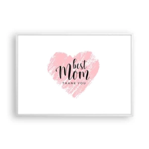 Póster en marco blanco - En cualquier momento de tu vida - 100x70 cm