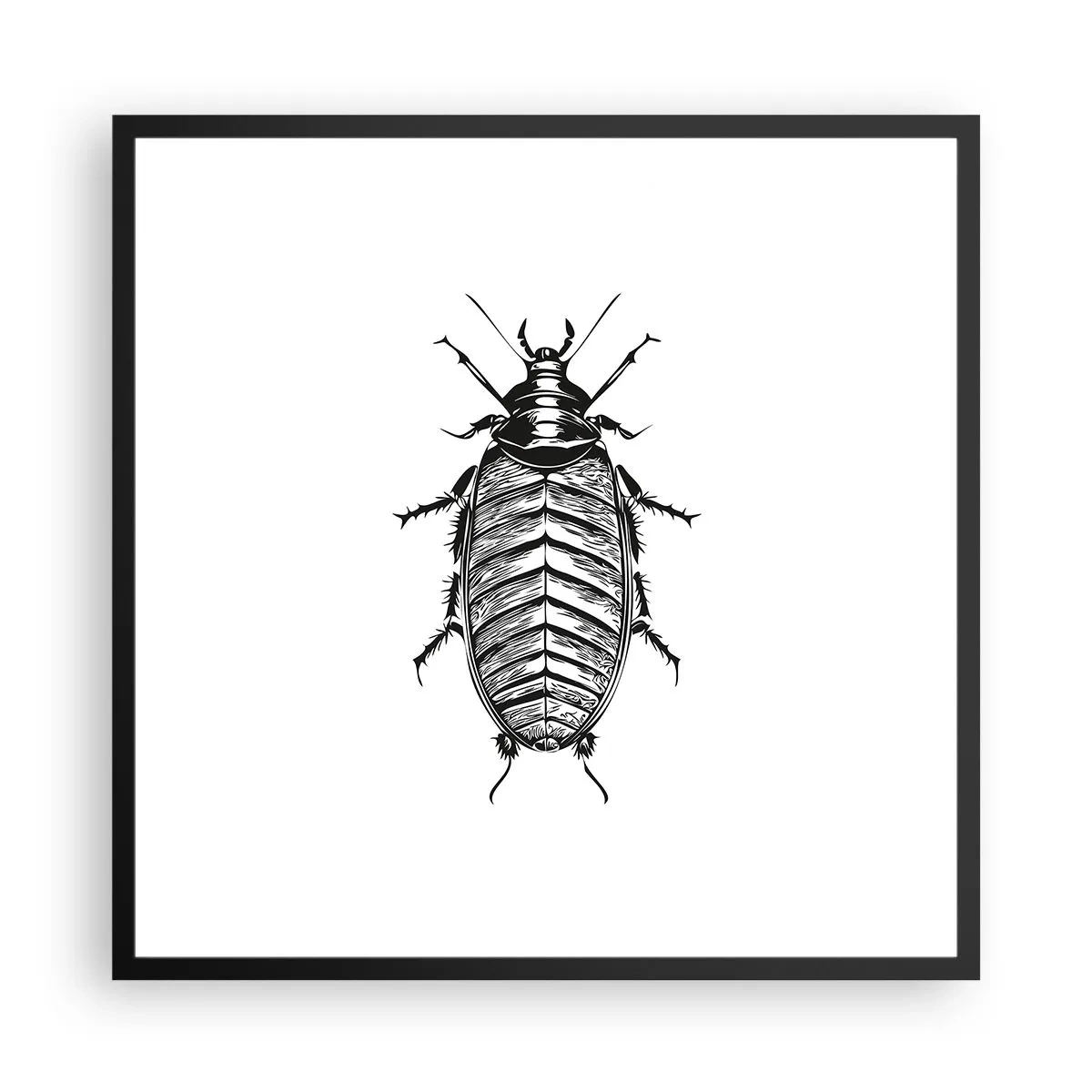 Póster en marco negro - ¡Qué espécimen! - 60x60 cm