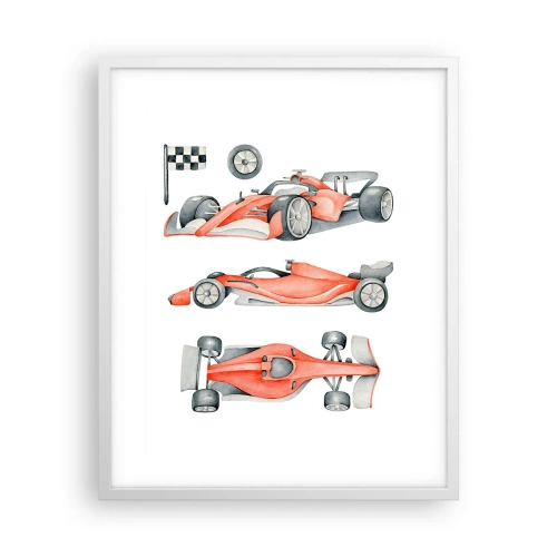 Póster en marco blanco - Para alcanzar un sueño - 40x50 cm